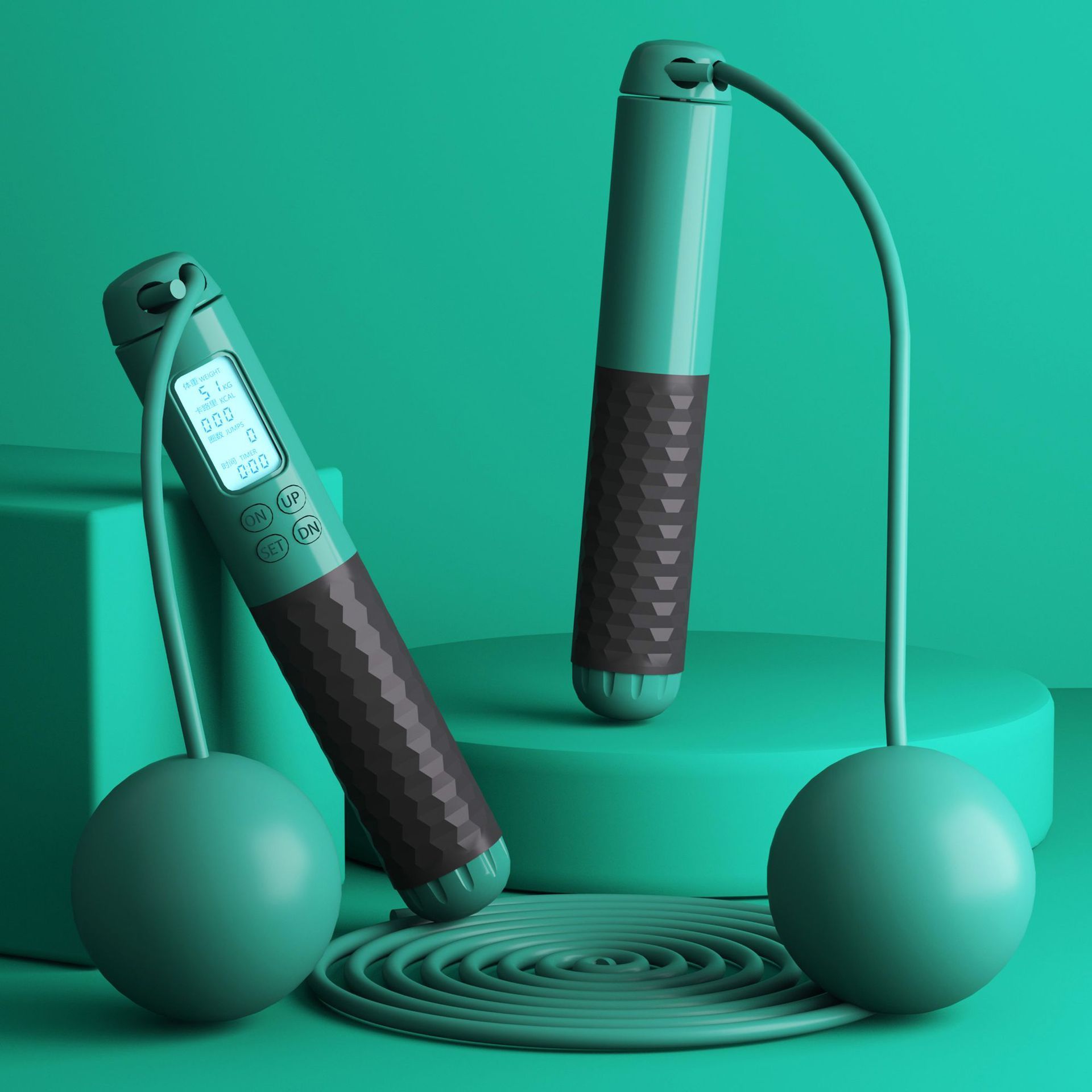 Carrying Cordless Counting Jumping Rope